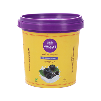 Mercely'S Blueberry Ice Cream Mini Tub 125ml