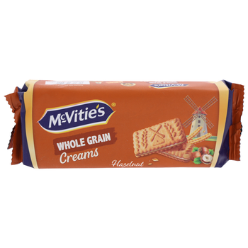 McVitie's Whole Grain Hazelnut Creams Biscuits 100g