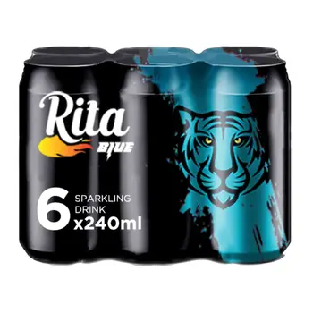 Rita Blue Soft Drink Pack 6× 240ml