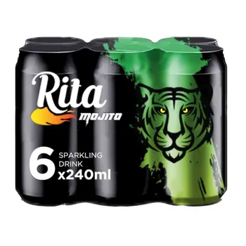 ريتا مشروب غازي موهيتو حزمة 240 مل ×6 حبة
