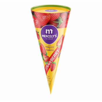 Mercely'S Strawberry Cone Ice Cream 120ml