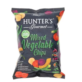 هونترز جورميةرقائق الخضروات المشكلة 75جرام