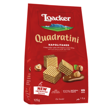 Loacker Quadratini Napolitaner Wafer Cubes 125g