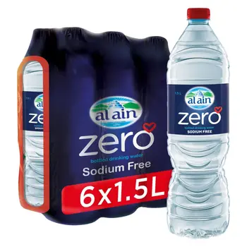 Al Ain Zero Bottled Drinking Water Sodium Free 6×1.5L