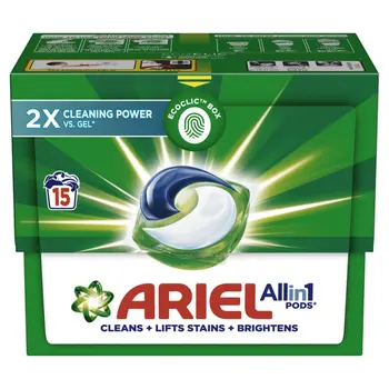 Ariel All In 1 Pods Original Scent Liquid Detergent Capsules 15Pieces