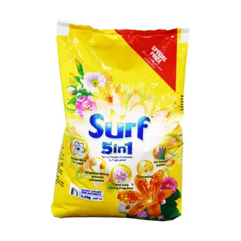 Surf Semi-Automatic Spring Flower Freshness Powder Top Load Detergent 2.4Kg
