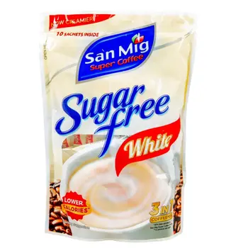 San Mig Super Coffee Sugar Free White 3In1 Coffee Mix 10×10g