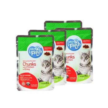 ميو فريشقطع دجاج في المرق 4×85جرام