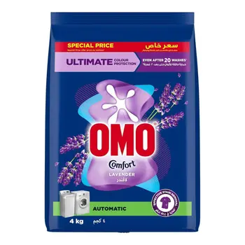 Omo Automatic Comfort Lavender Washing Powder Value Pack 4Kg