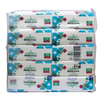 Misk Soft White Tissues 1 Ply 10Pieces