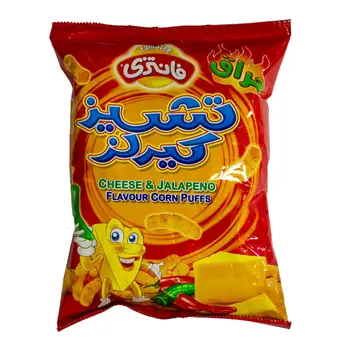 Fantazee Cheese & Jalapeno Flavour Corn Puffs 25g
