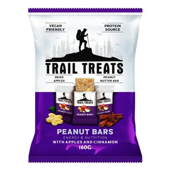 تريل تريتس ألواح فول سوداني بالتفاح والقرفة 160جرام