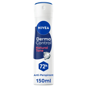 Nivea Derma Control Natural Tone 72H Anti-Perspirant Spray For Women 150Ml