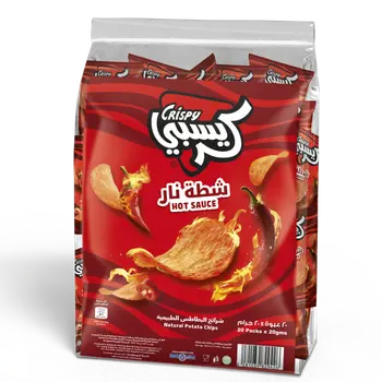 كريسبي شيبس صوص حار ‎20×20جرام