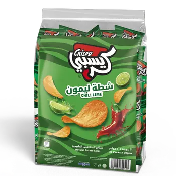 كريسبي شيبس تشيلي لايم ‎20×20جرام