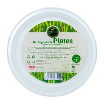 Ngreen Bio Degradable Plates 12" 10Pieces
