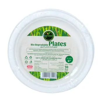 Ngreen Bio Degradable Plates 6" 10Pieces