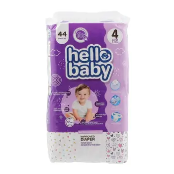 Hello Baby Jumbo Improved Diaper Size 4 Large 7 - 14Kg 44Pieces