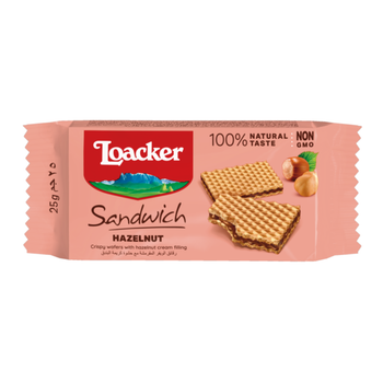 Loacker Hazelnut Sandwich Wafer 25g
