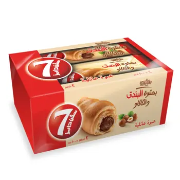 سفن دايز كروسان بالشوكولاته والبندق 4*100 جم