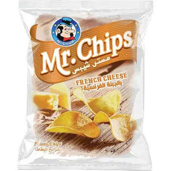 مستر شيبس رقائق البطاطس بنكهة الجرامبنة الفرنسية الحجرام الكبير 140جرام