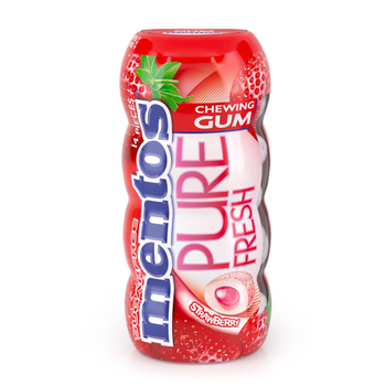 مينتوس فريش علك الفروالة خالي من السكر علبة 14حبة