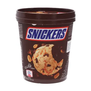Snickers Chocolate Ice Cream Tub 450ml