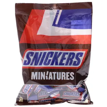 سنيكرس ميني ألواح شوكولاتة مينيتشرز 15×150جرام