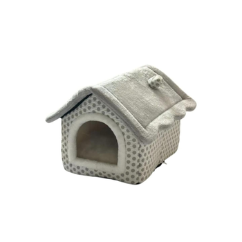 Pets Time multi-colored cottage-themed cat and dog bed and house 200g