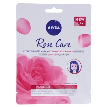 Nivea Rose Care Hydrating Face Mask 1 Piece