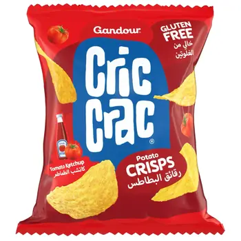 غندور بطاطس كريك كراك كاتشب الطماطم 100جرام