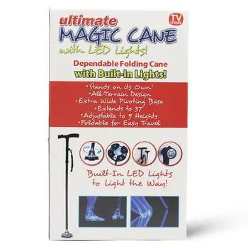 Magic Cane Walking Stick With LED Lights 1Piece