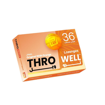 Thro Well Lozenges Original With Orange 36Pieces