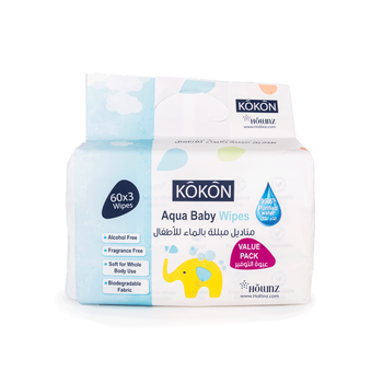 Kokon Aqua Baby Wipes Value Pack 1Packet