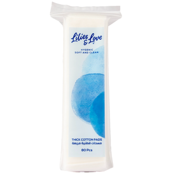 Lilies & Love Thick Cotton Pads 80Pieces