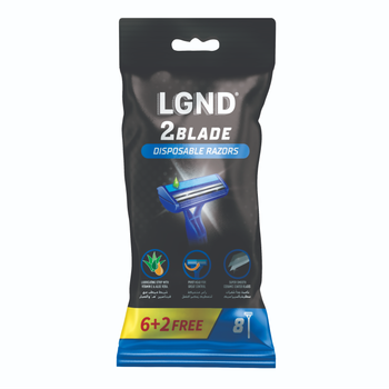 LGND Razors Disposable 2 Blades 8Pieces