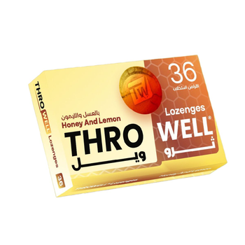Thro Well Lozenges Honey & Lemon 36Pieces