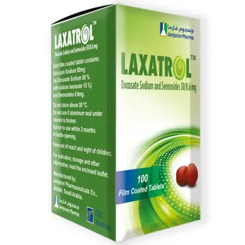 Laxatrol 50Mg/8.6Mg Laxative 100Tablets