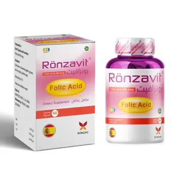 Ronzavit Dietary Supplement Folic Acid 400Mcg 60Capsules
