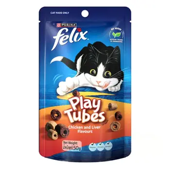 بورينا فيليكس دجاج و الكبد مكافئات للقطط 50جرام