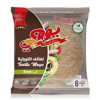يايومي خبز التورتيلا البني 6×240جرام
