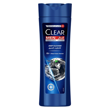 كلير شامبو ضد القشرة منظف عميق بالفحم النشط والمنثول للرجال 400مل
