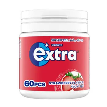 Extra Gum Strawberry Sugar Free Chewing Gum 60Pieces