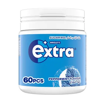 إكسترا علك المنعش بنكهة النعناع الفلفلي خالي من السكر 60قطعة