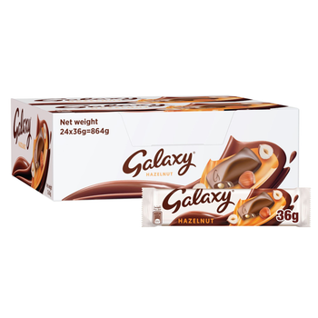 Galaxy Hazelnut Chocolate Bars 24×36g