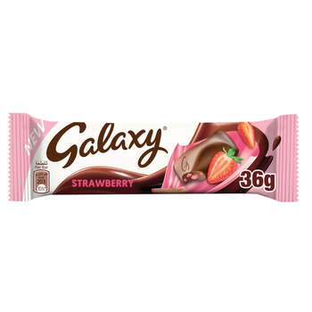 Galaxy Milk Chocolate with Strawberry Bar 36g