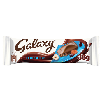 Galaxy Milk Chocolate with Fruit & Nut Bar 36g