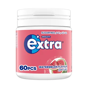 Extra Gum Watermelon Sugar Free Chewing Gum 60Pieces