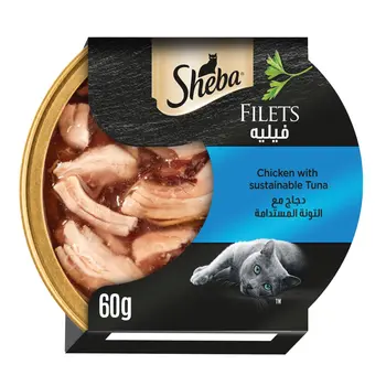 Sheba Cat Food Chicken with Sustainable Tuna Filets 60g