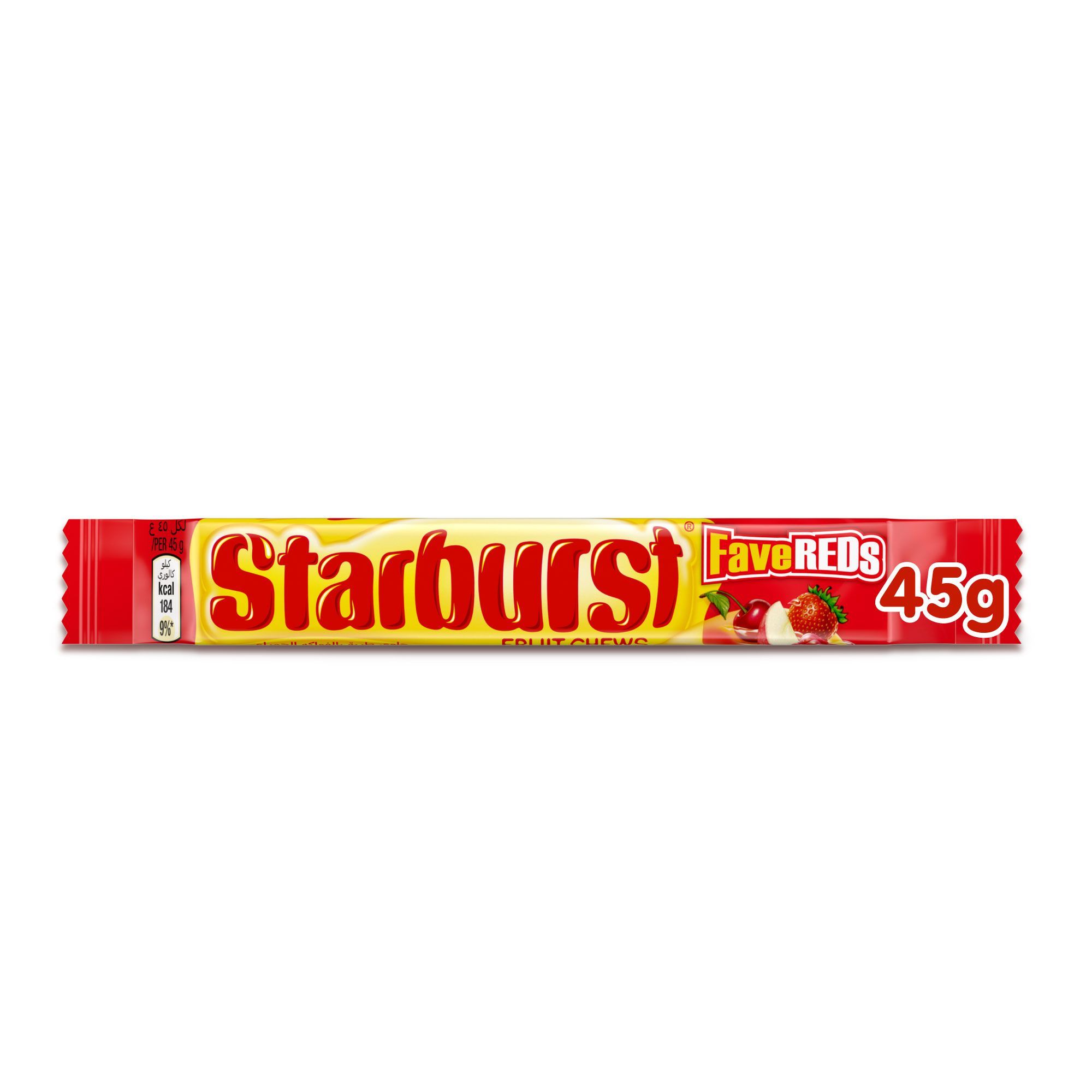 Starburst Fave Reds Fruit Chews Candy, 45g